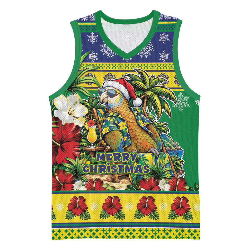 Afro-Vincentian Christmas Basketball Jersey This Vincy Parrot Needs A Beach Retreat