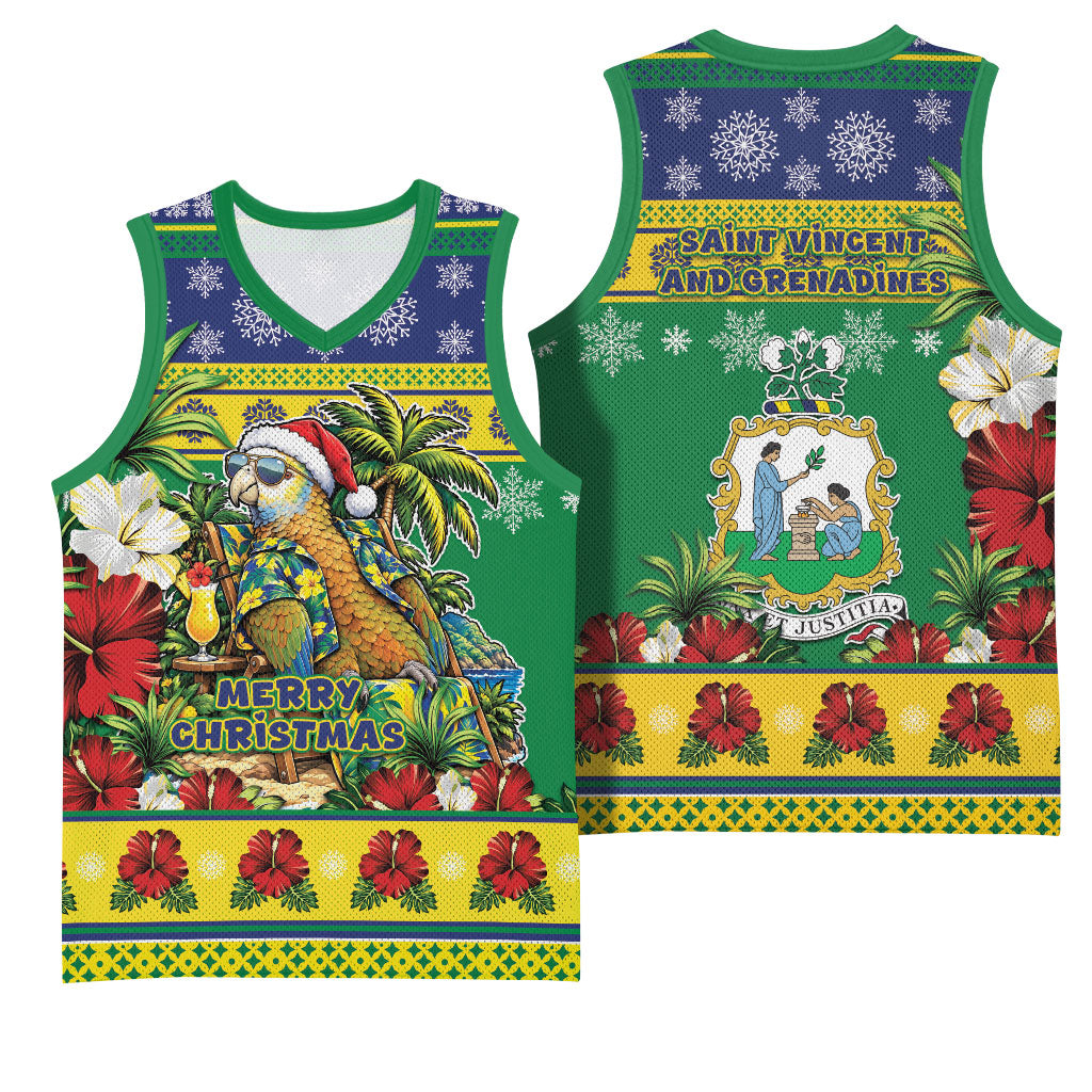 Afro-Vincentian Christmas Basketball Jersey This Vincy Parrot Needs A Beach Retreat