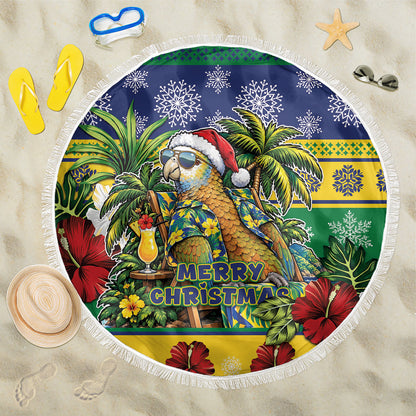 Afro-Vincentian Christmas Beach Blanket This Vincy Parrot Needs A Beach Retreat