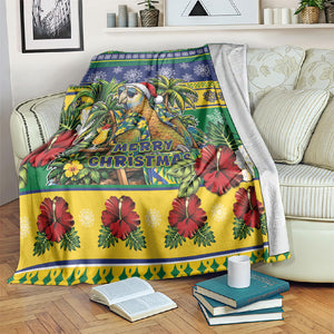Afro-Vincentian Christmas Blanket This Vincy Parrot Needs A Beach Retreat