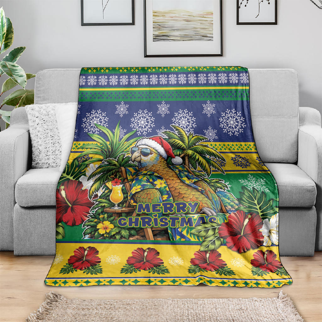 Afro-Vincentian Christmas Blanket This Vincy Parrot Needs A Beach Retreat
