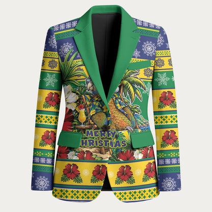 Afro-Vincentian Christmas Blazer This Vincy Parrot Needs A Beach Retreat