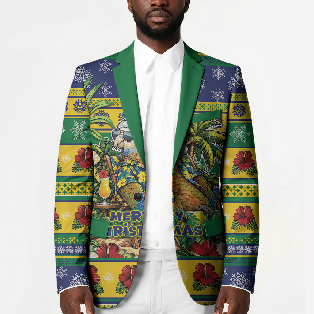 Afro-Vincentian Christmas Blazer This Vincy Parrot Needs A Beach Retreat