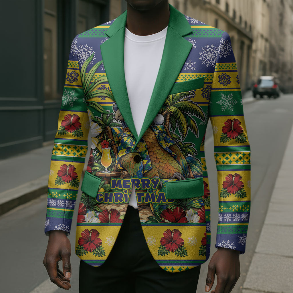 Afro-Vincentian Christmas Blazer This Vincy Parrot Needs A Beach Retreat