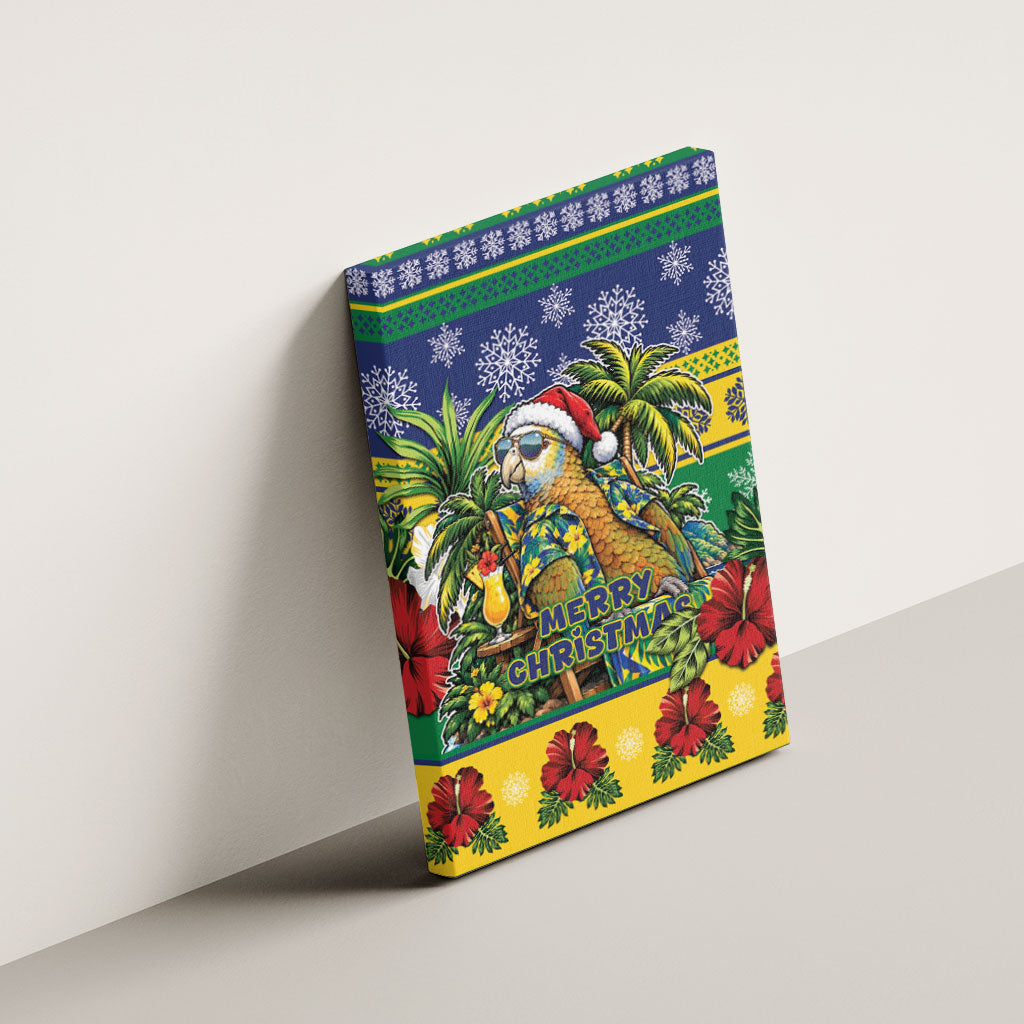 Afro-Vincentian Christmas Canvas Wall Art This Vincy Parrot Needs A Beach Retreat