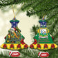 Afro-Vincentian Christmas Ceramic Ornament This Vincy Parrot Needs A Beach Retreat