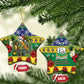 Afro-Vincentian Christmas Ceramic Ornament This Vincy Parrot Needs A Beach Retreat