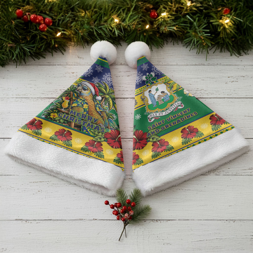 Afro-Vincentian Christmas Santa Hat This Vincy Parrot Needs A Beach Retreat