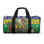 Afro-Vincentian Christmas Duffle Bag This Vincy Parrot Needs A Beach Retreat