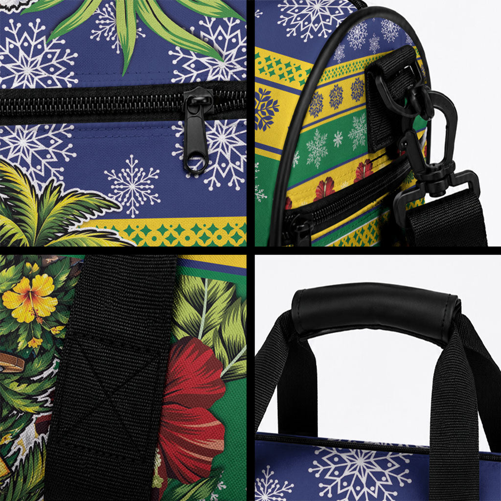 Afro-Vincentian Christmas Duffle Bag This Vincy Parrot Needs A Beach Retreat