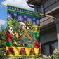Afro-Vincentian Christmas Garden Flag This Vincy Parrot Needs A Beach Retreat