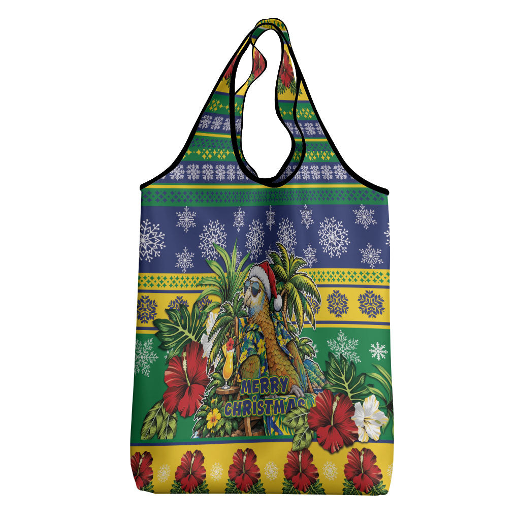 Afro-Vincentian Christmas Grocery Bag This Vincy Parrot Needs A Beach Retreat