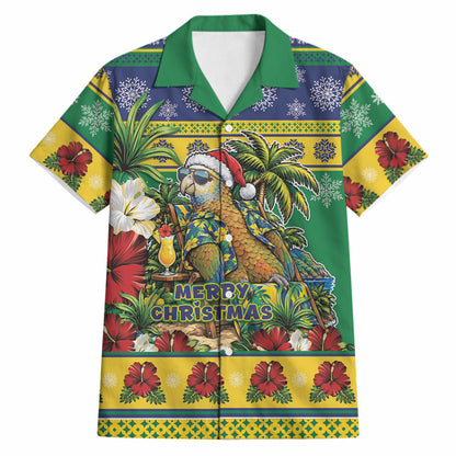 Afro-Vincentian Christmas Hawaiian Shirt This Vincy Parrot Needs A Beach Retreat