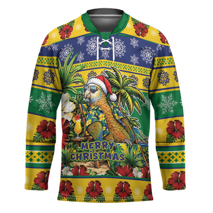 Afro-Vincentian Christmas Hockey Jersey This Vincy Parrot Needs A Beach Retreat