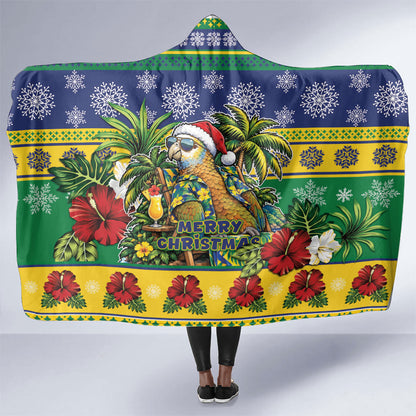 Afro-Vincentian Christmas Hooded Blanket This Vincy Parrot Needs A Beach Retreat