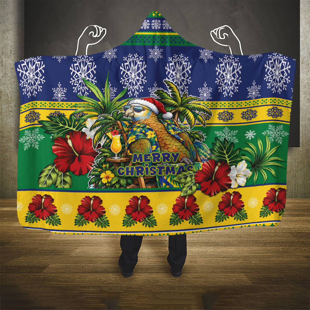 Afro-Vincentian Christmas Hooded Blanket This Vincy Parrot Needs A Beach Retreat