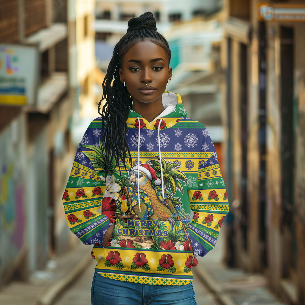 Afro-Vincentian Christmas Hoodie This Vincy Parrot Needs A Beach Retreat