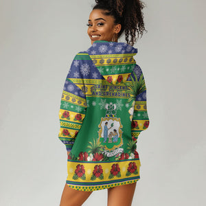 Afro-Vincentian Christmas Hoodie Dress This Vincy Parrot Needs A Beach Retreat