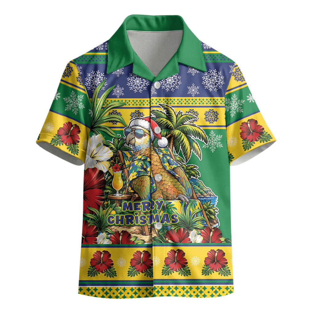 Afro-Vincentian Christmas Kid Hawaiian Shirt This Vincy Parrot Needs A Beach Retreat