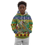 Afro-Vincentian Christmas Kid Hoodie This Vincy Parrot Needs A Beach Retreat