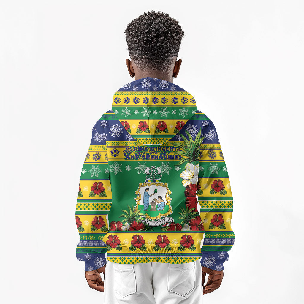 Afro-Vincentian Christmas Kid Hoodie This Vincy Parrot Needs A Beach Retreat