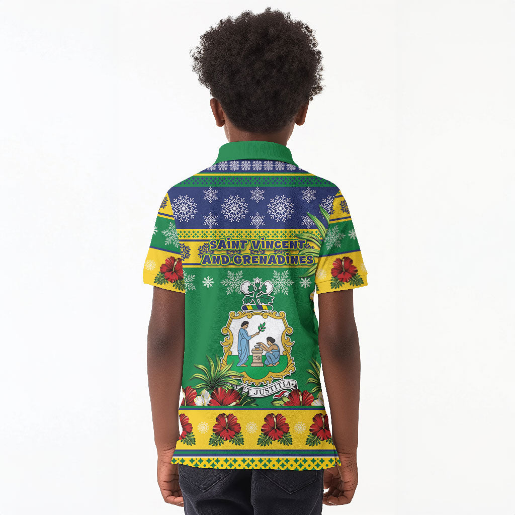 Afro-Vincentian Christmas Kid Polo Shirt This Vincy Parrot Needs A Beach Retreat