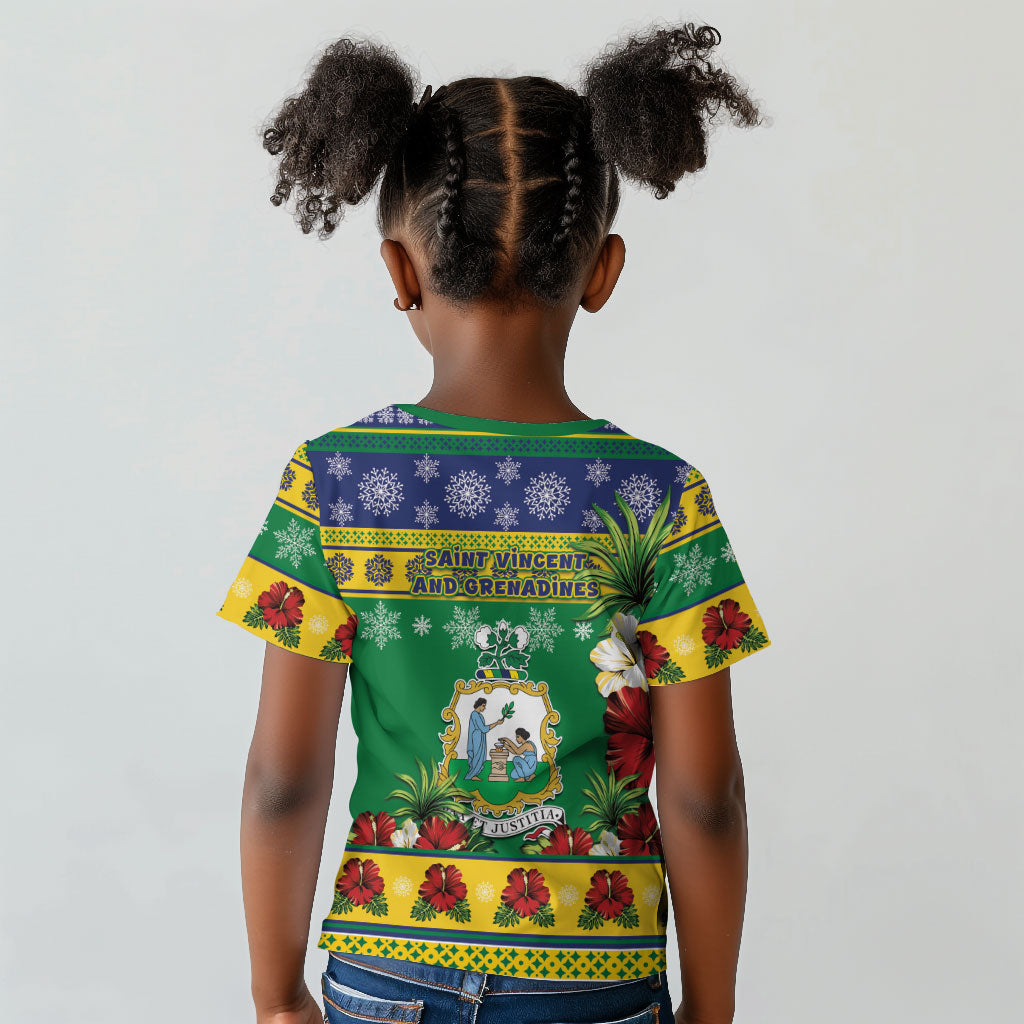 Afro-Vincentian Christmas Kid T shirt This Vincy Parrot Needs A Beach Retreat