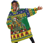 Afro-Vincentian Christmas Kid Wearable Blanket Hoodie This Vincy Parrot Needs A Beach Retreat