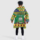 Afro-Vincentian Christmas Kid Wearable Blanket Hoodie This Vincy Parrot Needs A Beach Retreat