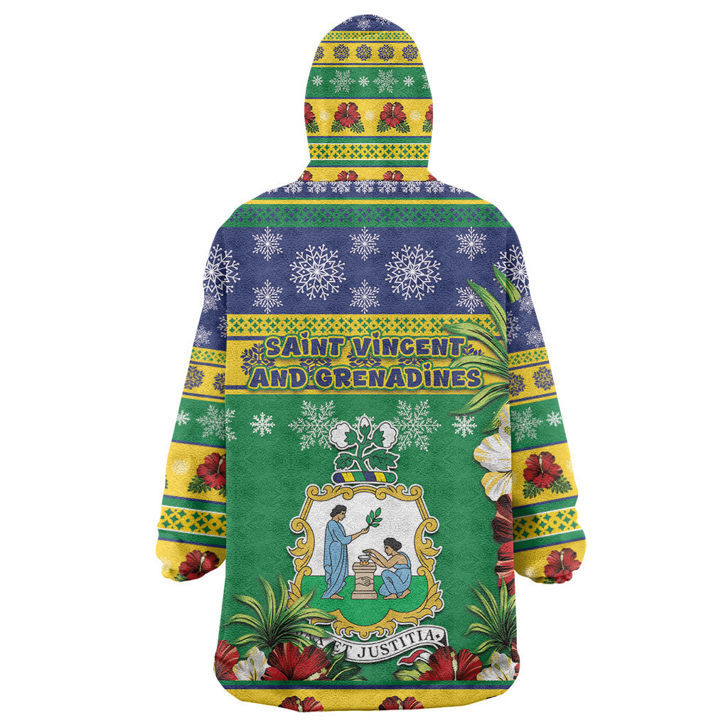 Afro-Vincentian Christmas Kid Wearable Blanket Hoodie This Vincy Parrot Needs A Beach Retreat