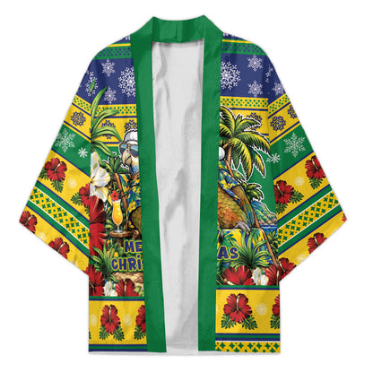 Afro-Vincentian Christmas Kimono This Vincy Parrot Needs A Beach Retreat