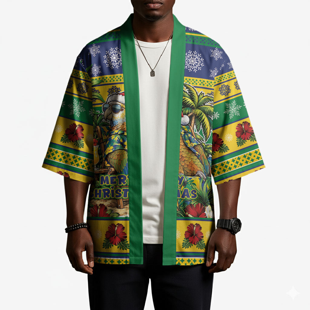 Afro-Vincentian Christmas Kimono This Vincy Parrot Needs A Beach Retreat