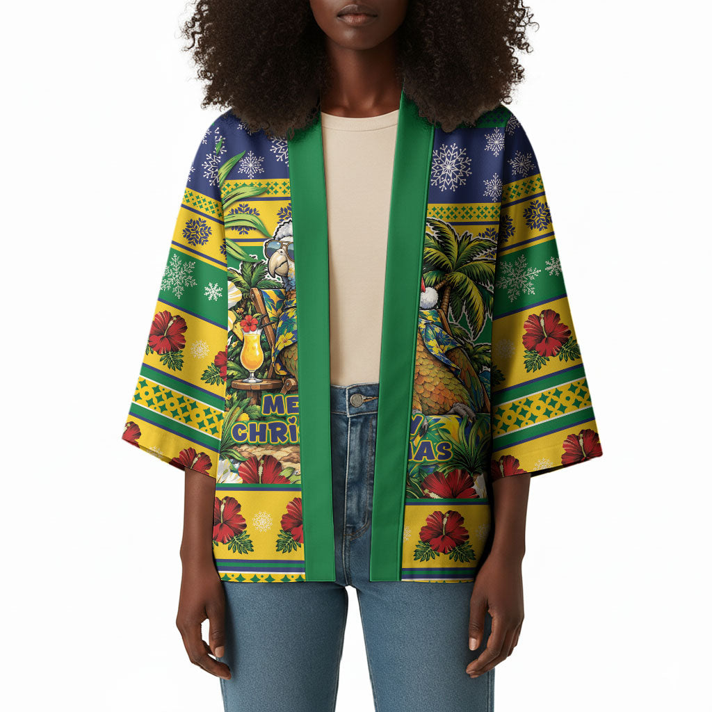 Afro-Vincentian Christmas Kimono This Vincy Parrot Needs A Beach Retreat