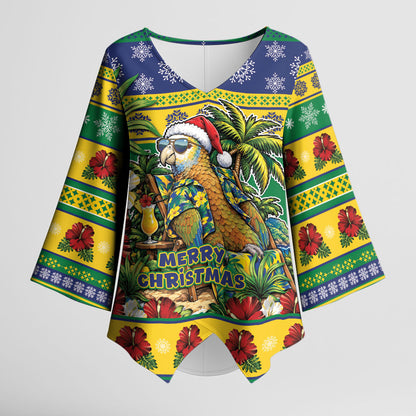 Afro-Vincentian Christmas Kimono Sleeve Blouse This Vincy Parrot Needs A Beach Retreat