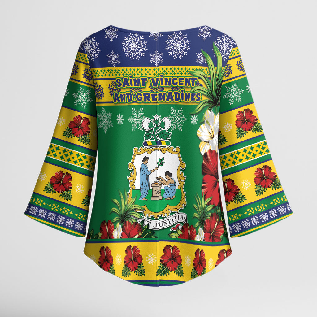 Afro-Vincentian Christmas Kimono Sleeve Blouse This Vincy Parrot Needs A Beach Retreat
