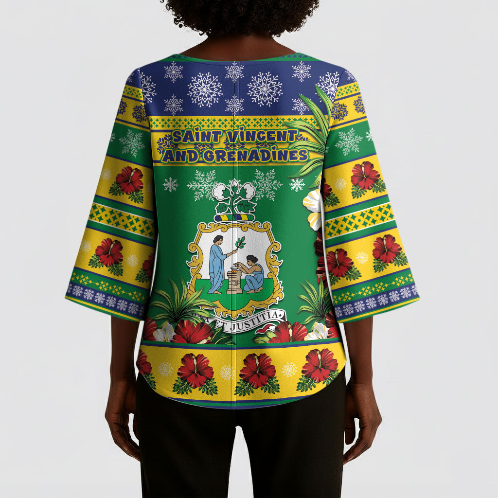 Afro-Vincentian Christmas Kimono Sleeve Blouse This Vincy Parrot Needs A Beach Retreat