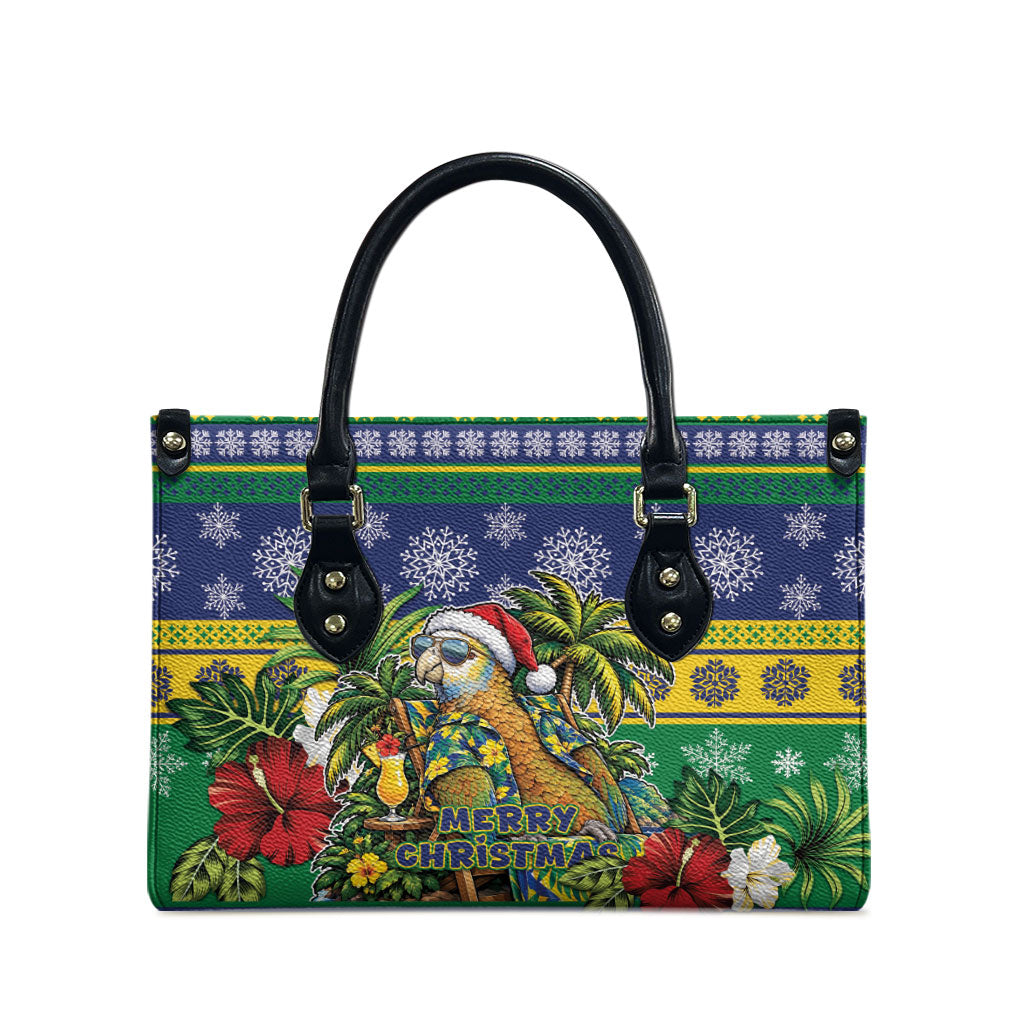Afro-Vincentian Christmas Leather Bag This Vincy Parrot Needs A Beach Retreat