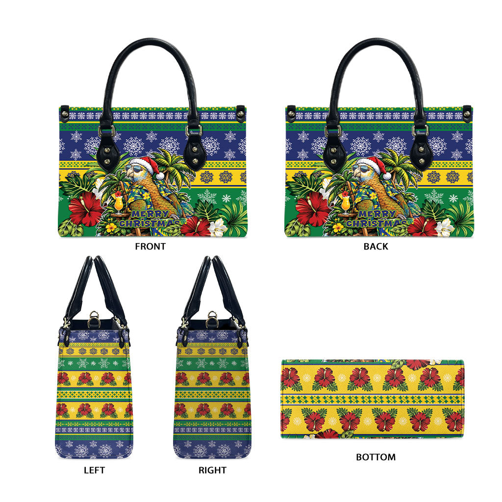Afro-Vincentian Christmas Leather Bag This Vincy Parrot Needs A Beach Retreat