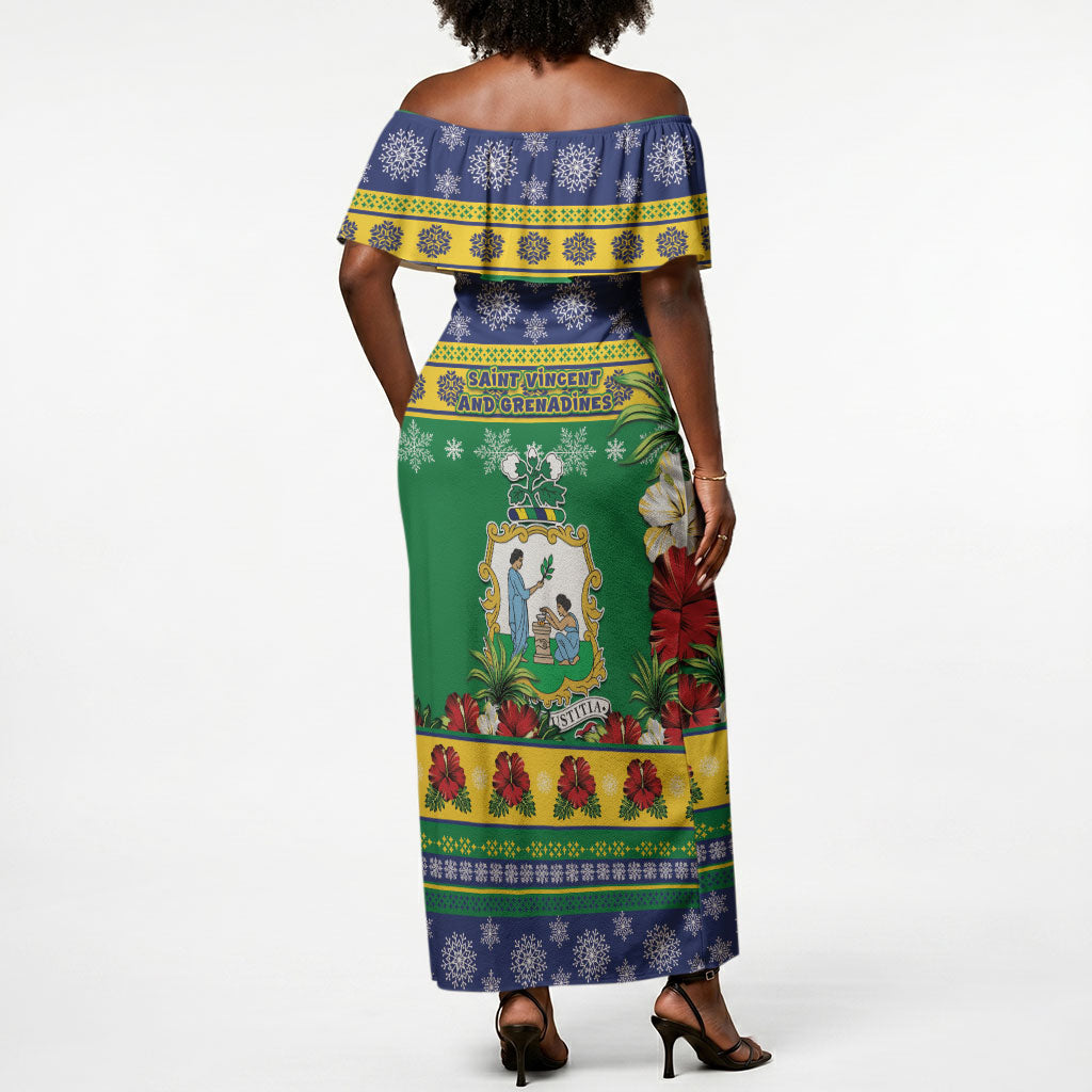 Afro-Vincentian Christmas Off Shoulder Maxi Dress This Vincy Parrot Needs A Beach Retreat