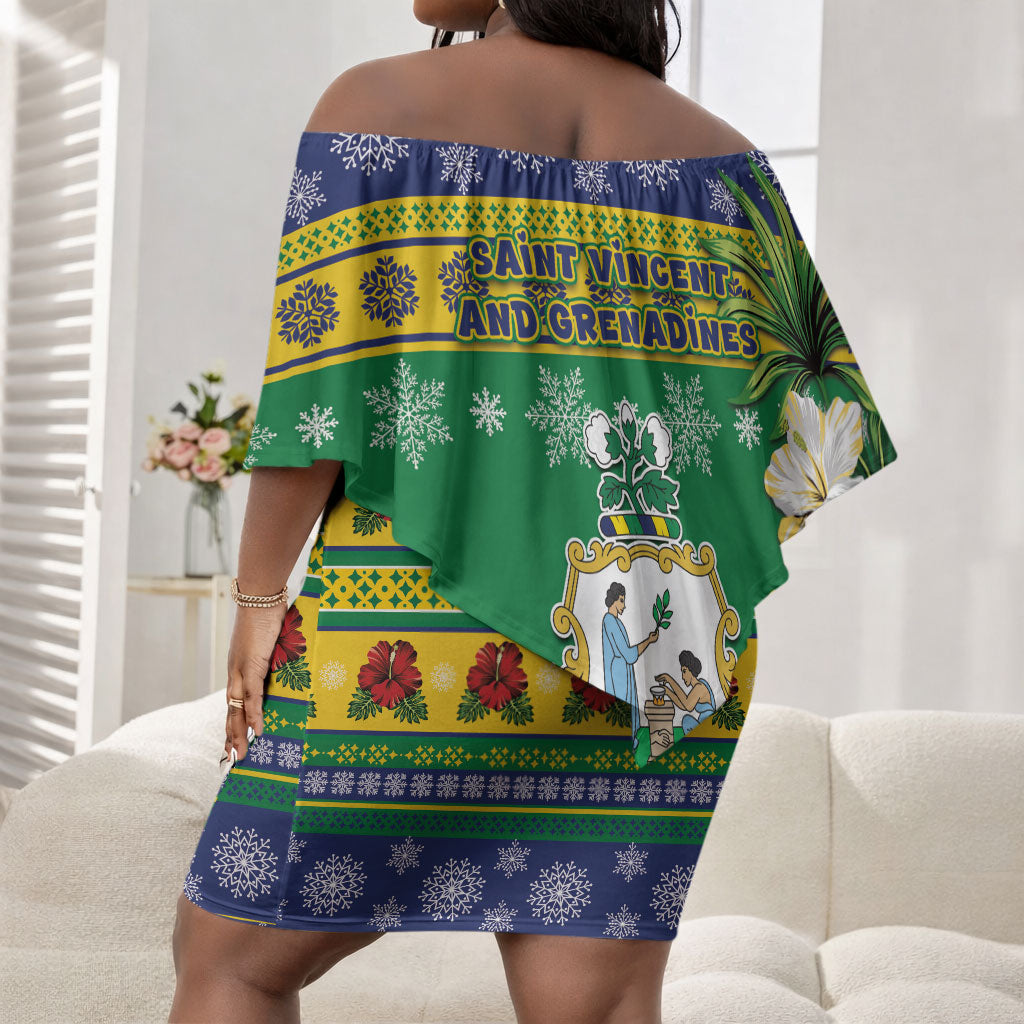 Afro-Vincentian Christmas Off Shoulder Short Dress This Vincy Parrot Needs A Beach Retreat