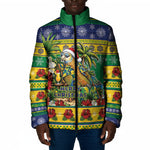 Afro-Vincentian Christmas Padded Jacket This Vincy Parrot Needs A Beach Retreat