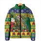 Afro-Vincentian Christmas Padded Jacket This Vincy Parrot Needs A Beach Retreat