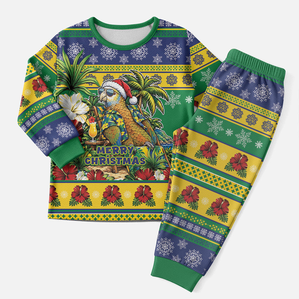 Afro-Vincentian Christmas Pajama Set This Vincy Parrot Needs A Beach Retreat