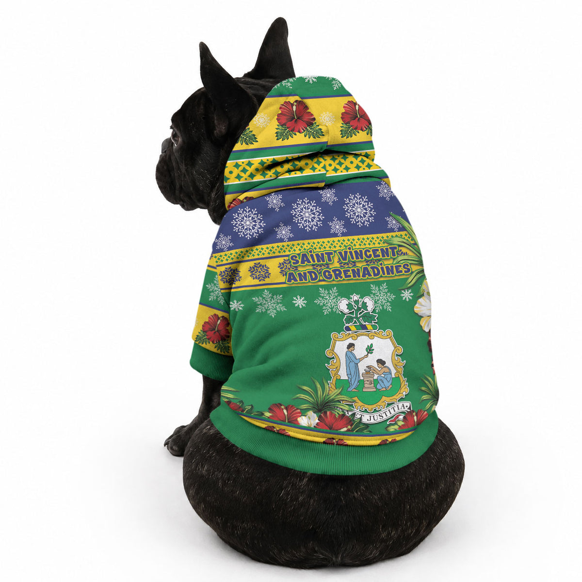 Afro-Vincentian Christmas Pet Hoodie This Vincy Parrot Needs A Beach Retreat