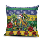 Afro-Vincentian Christmas Pillow Cover This Vincy Parrot Needs A Beach Retreat
