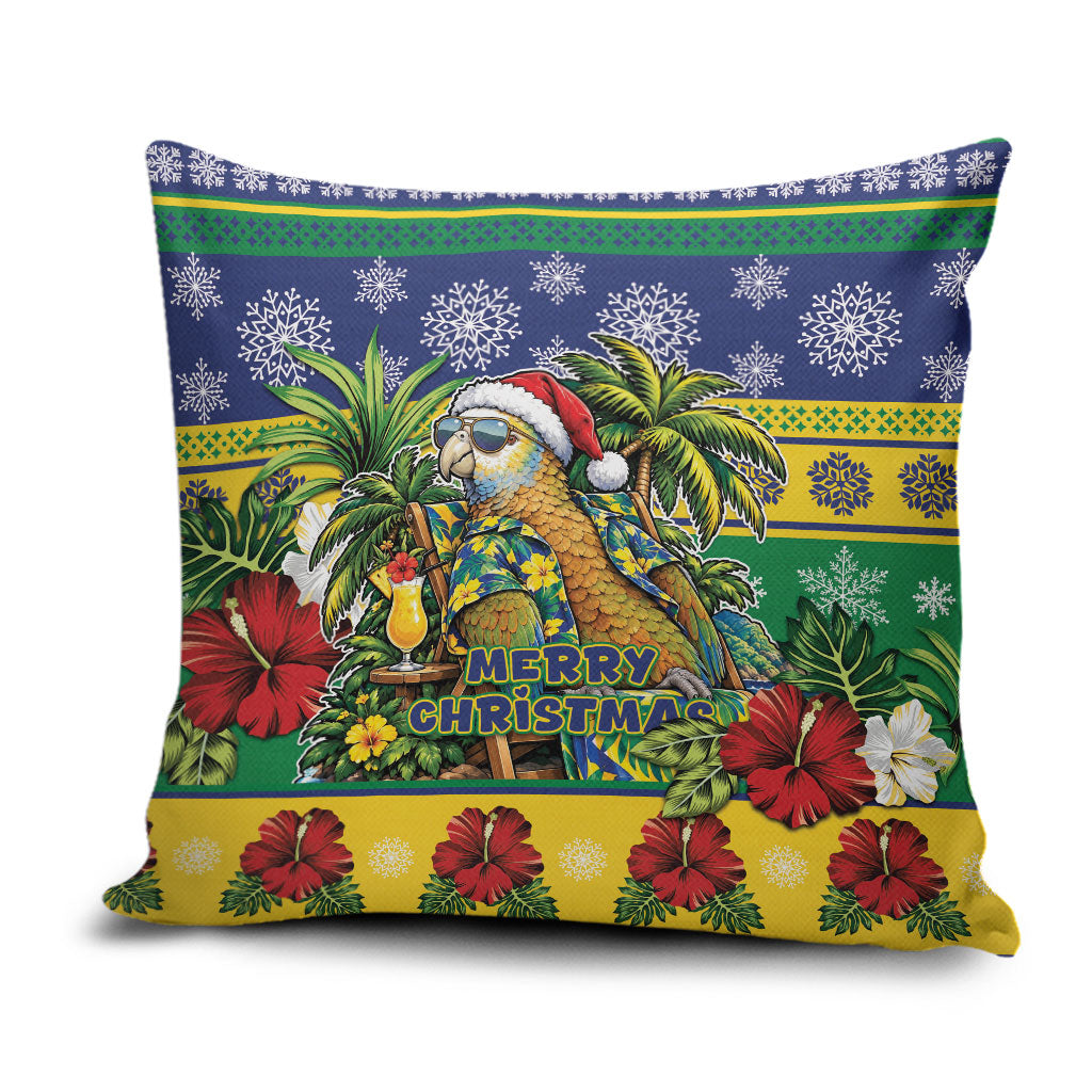 Afro-Vincentian Christmas Pillow Cover This Vincy Parrot Needs A Beach Retreat