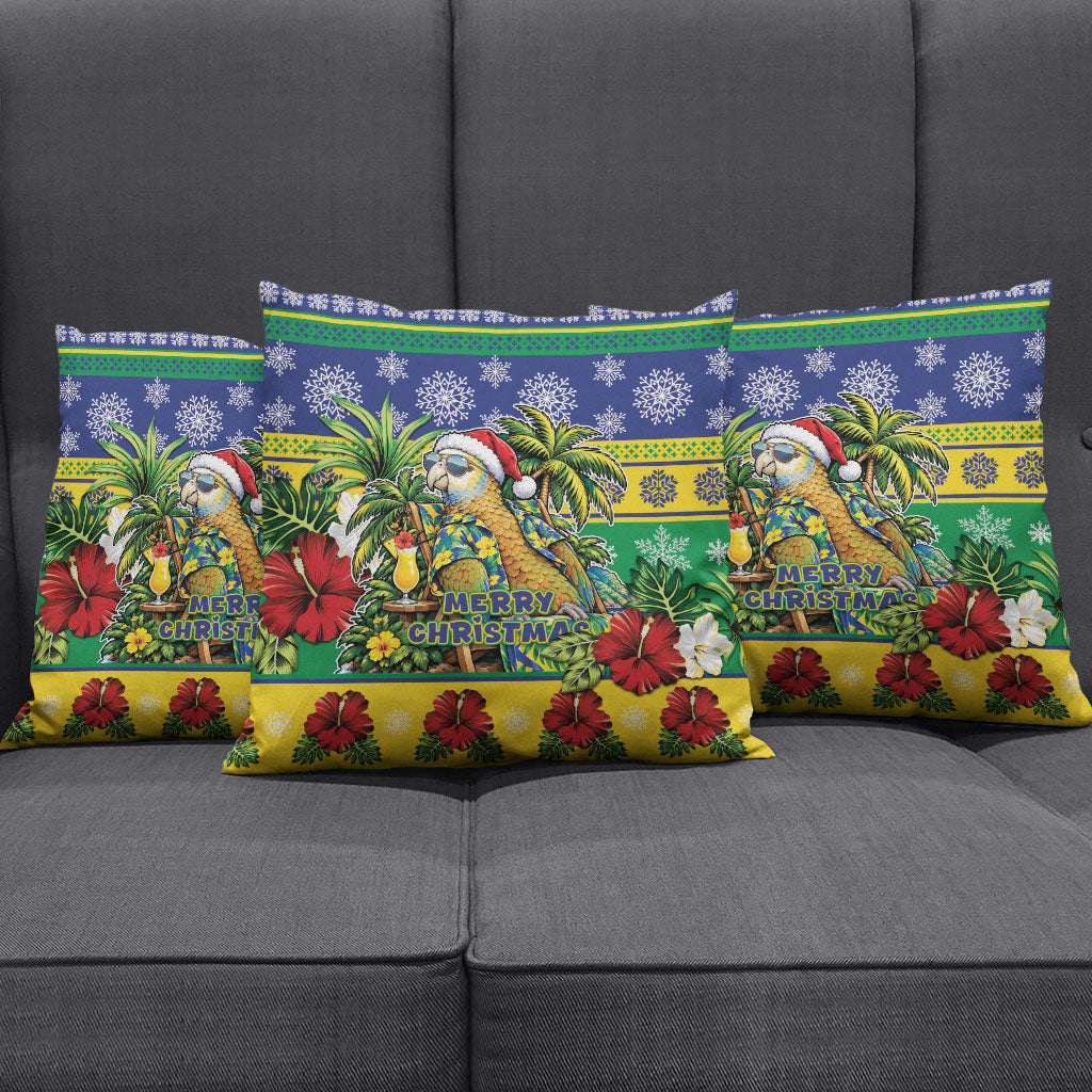 Afro-Vincentian Christmas Pillow Cover This Vincy Parrot Needs A Beach Retreat