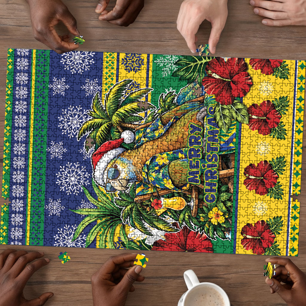 Afro-Vincentian Christmas Puzzle This Vincy Parrot Needs A Beach Retreat