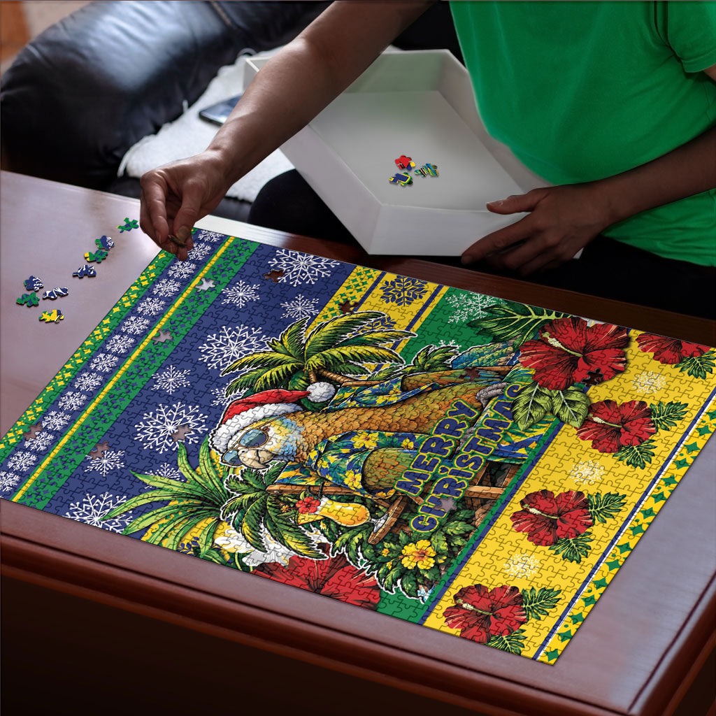 Afro-Vincentian Christmas Puzzle This Vincy Parrot Needs A Beach Retreat