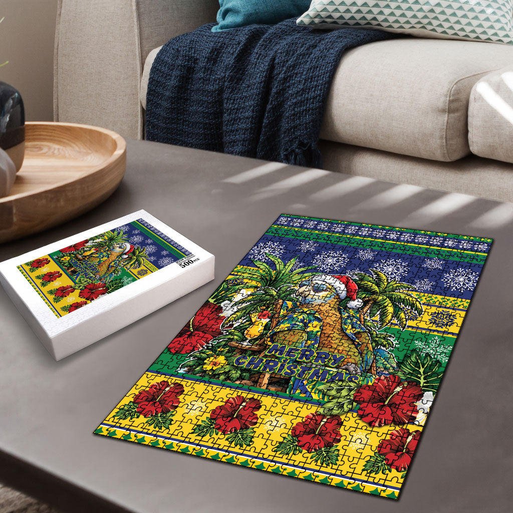 Afro-Vincentian Christmas Puzzle This Vincy Parrot Needs A Beach Retreat